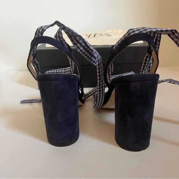 JCrew Stella gingham lace up sandal - Picture 4 of 6